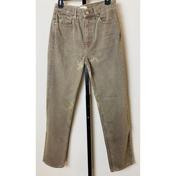 Ulla Johnson Army Green Denim Jeans, SZ 26, $420, NWOT - Picture 1 of 3